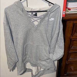 NIKE lace up women’s sweatshirt